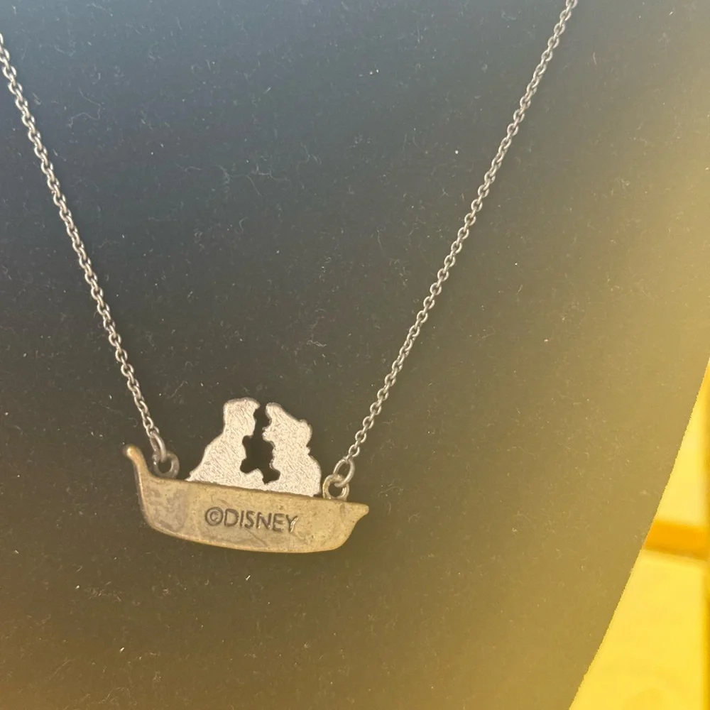 Elegant Disney Little Mermaid Boat Pendant‎ Necklace
